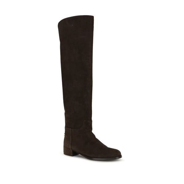 Braune Kalbshaut Bos Taurus Stiefeletten