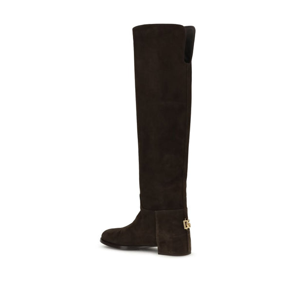 Braune Kalbshaut Bos Taurus Stiefeletten