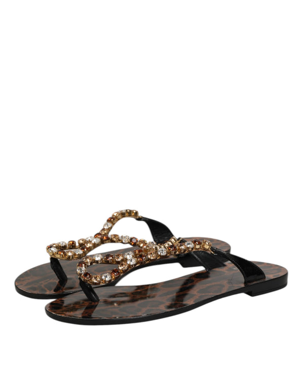 Schwarz Kristalle Flats Sandalen Beachwear Schuhe