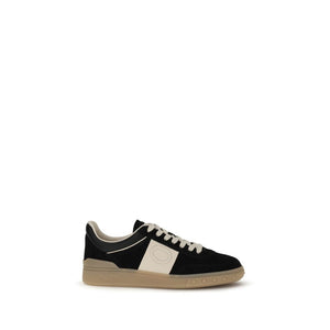 Schwarze Sneakers aus Kalbsleder Bos Taurus