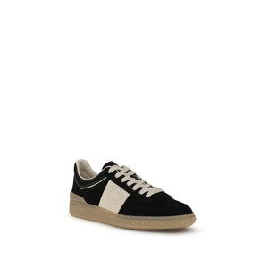 Schwarze Sneakers aus Kalbsleder Bos Taurus
