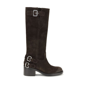 Braune Kalbshaut Bos Taurus Schnürstiefel