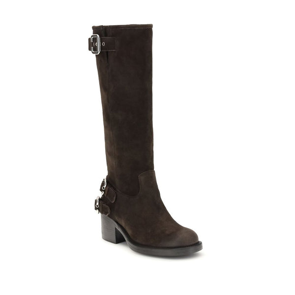 Braune Kalbshaut Bos Taurus Schnürstiefel