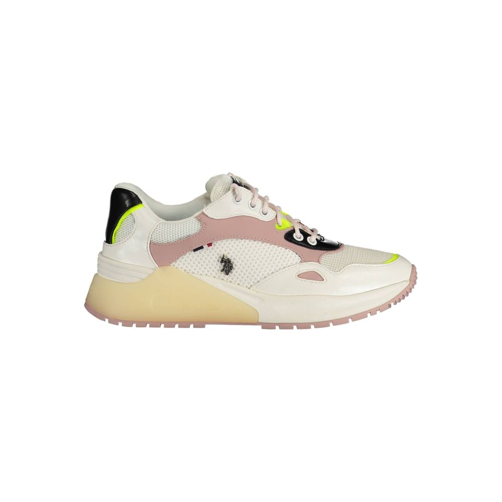Sneaker aus weißem Polyester