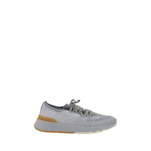 Graue Baumwoll-Sportschuhe