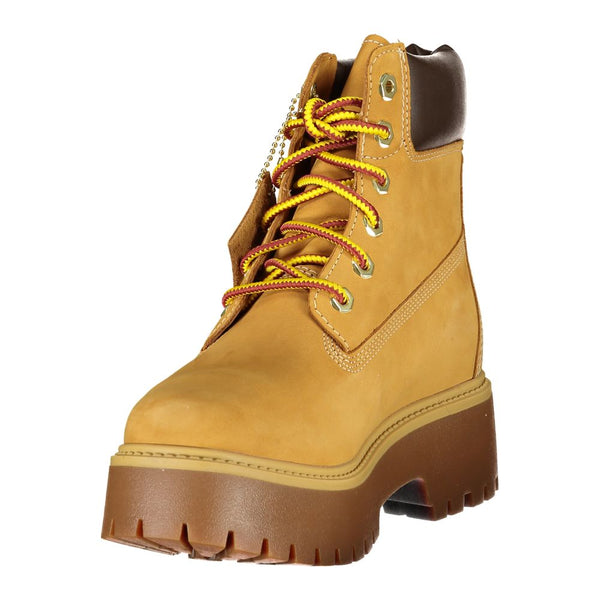 Braunes Leder Damenstiefel