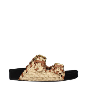 Beige Espadrilles aus Raffia