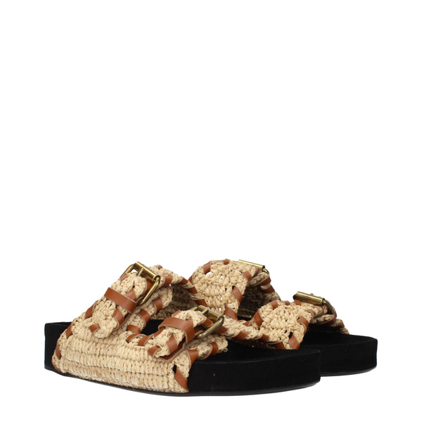 Beige Espadrilles aus Raffia