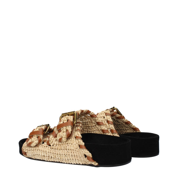 Beige Espadrilles aus Raffia