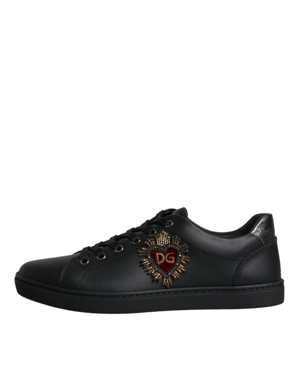 Schwarz London Sacred Heart Männer Turnschuhe Schuhe