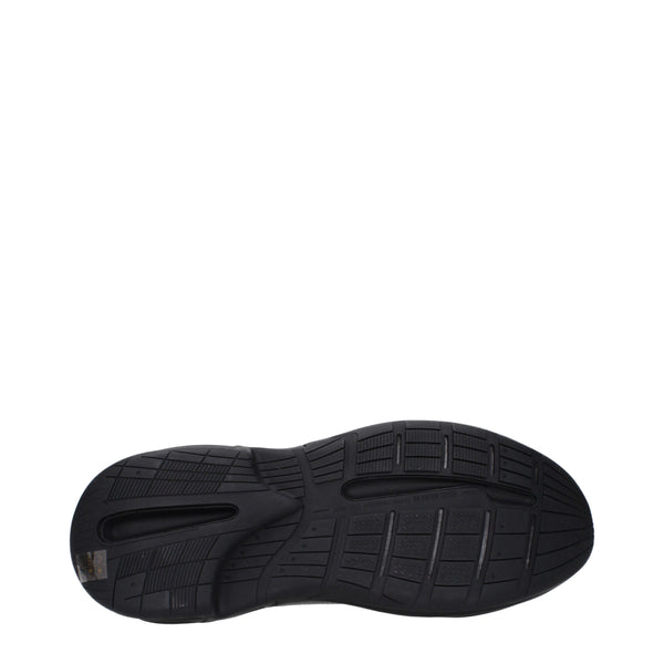 Schwarzes Leder Sportliche Turnschuhe