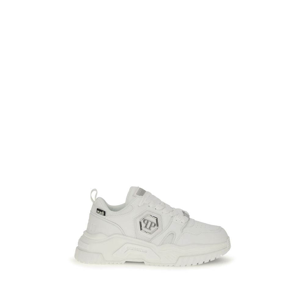Weiße Polyester-Sportschuhe