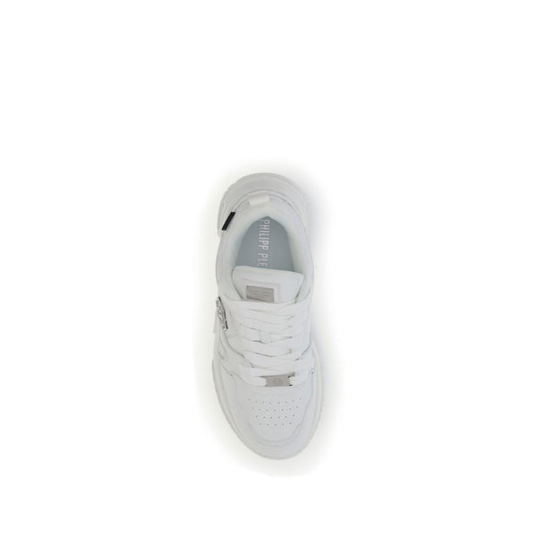 Weiße Polyester-Sportschuhe