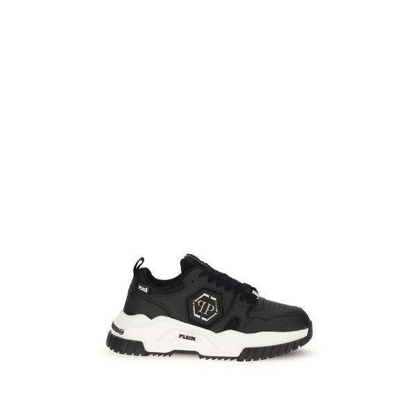 Schwarze Polyester-Sportschuhe