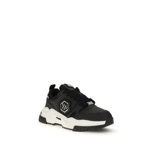 Schwarze Polyester-Sportschuhe