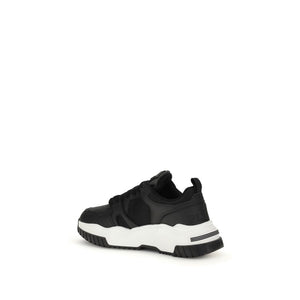 Schwarze Polyester-Sportschuhe