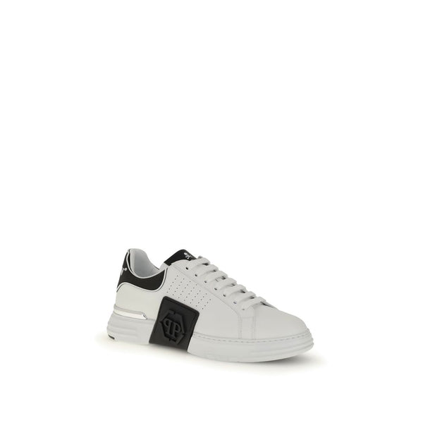 Weiße Kalbshaut Bos Taurus Sportschuhe