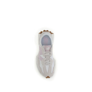 Beigefarbene Polyamid-Sportschuhe
