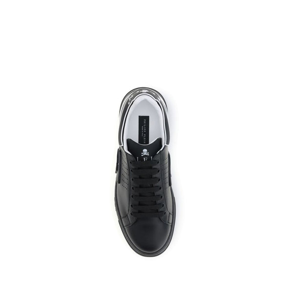 Schwarze Kalbshaut Bos Taurus Sportschuhe