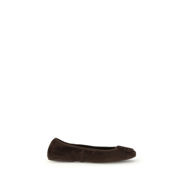 Braune Kalbshaut Bos Taurus Ballerinas