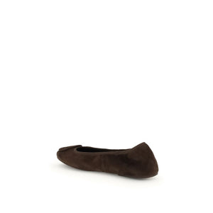 Braune Kalbshaut Bos Taurus Ballerinas