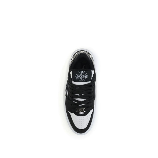 Schwarze Sneakers aus Kalbsleder Bos Taurus
