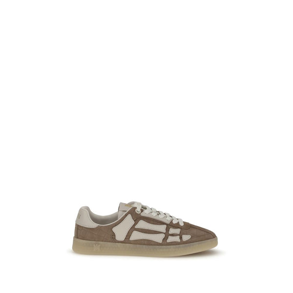 Beigefarbene Kalbshaut Bos Taurus Sportschuhe
