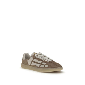 Beigefarbene Kalbshaut Bos Taurus Sportschuhe