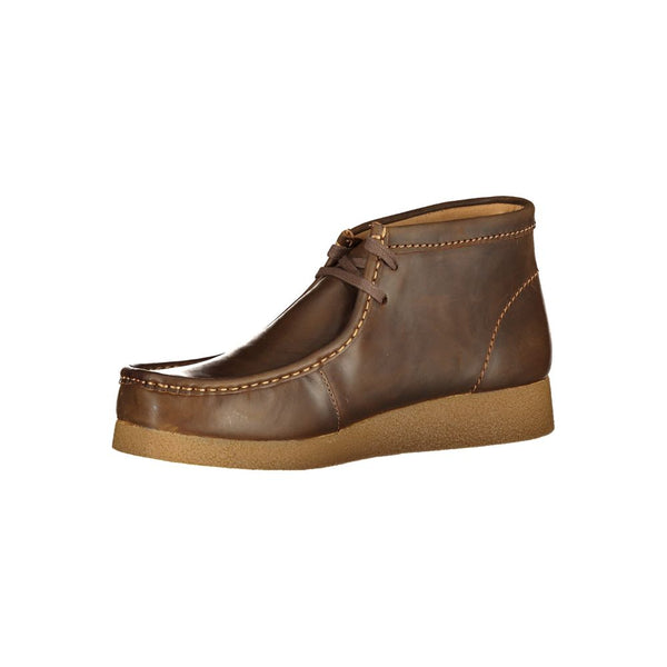 Braunes Leder Herren Sneaker