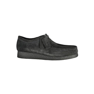 Schwarzes Leder Herren Sneaker