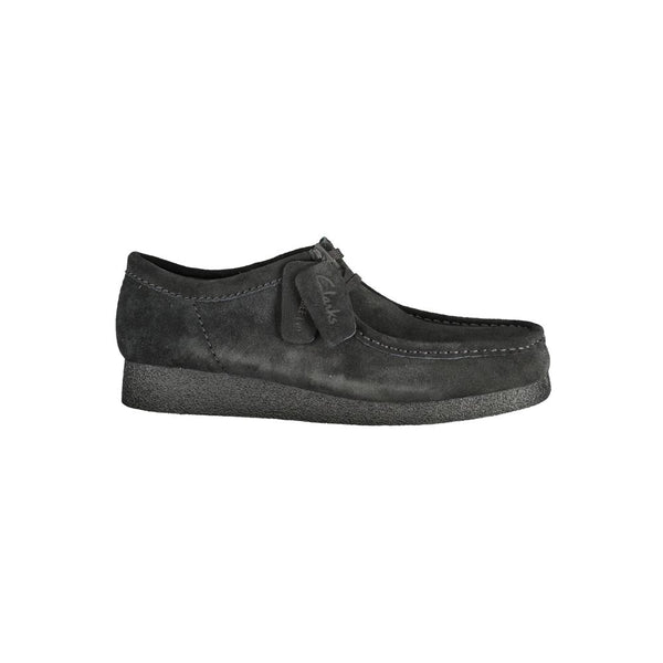Schwarzes Leder Herren Sneaker