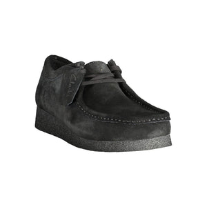 Schwarzes Leder Herren Sneaker