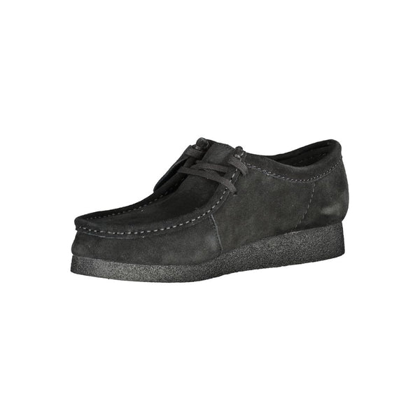 Schwarzes Leder Herren Sneaker