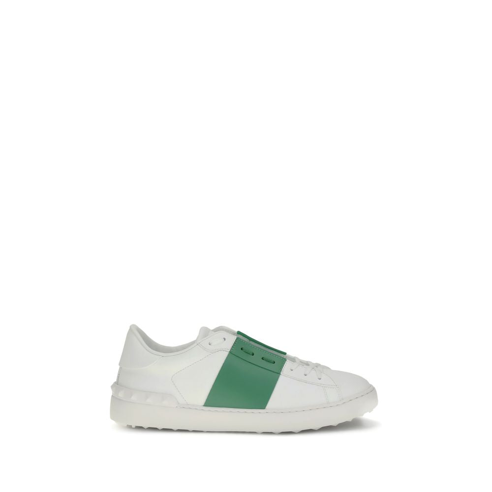Weiße Kalbshaut Bos Taurus Sneakers mit niedrigem Schaft