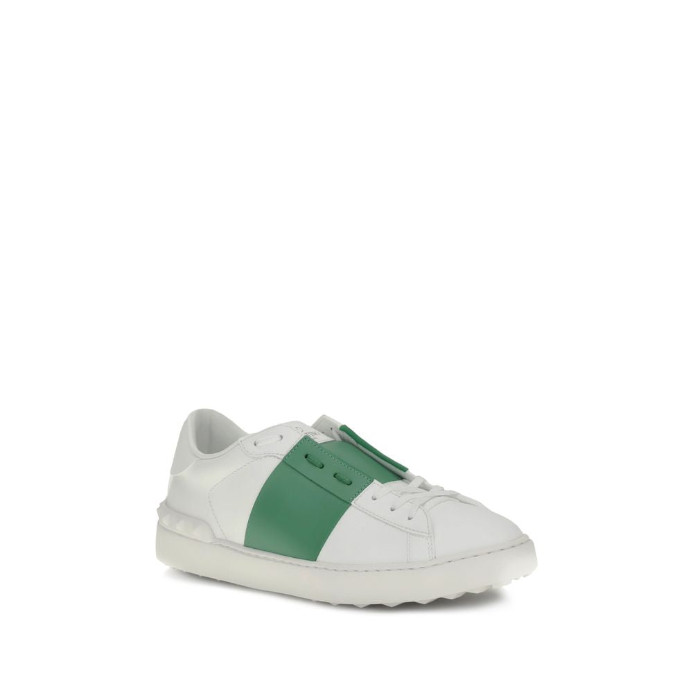 Weiße Kalbshaut Bos Taurus Sneakers mit niedrigem Schaft