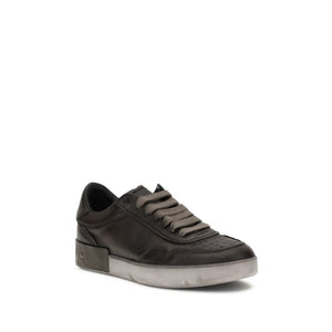 Braune Kalbshaut Bos Taurus Sneakers mit niedrigem Schaft