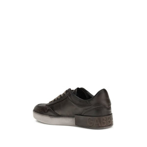 Braune Kalbshaut Bos Taurus Sneakers mit niedrigem Schaft