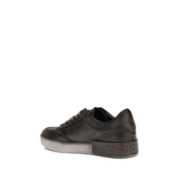 Braune Kalbshaut Bos Taurus Sneakers mit niedrigem Schaft