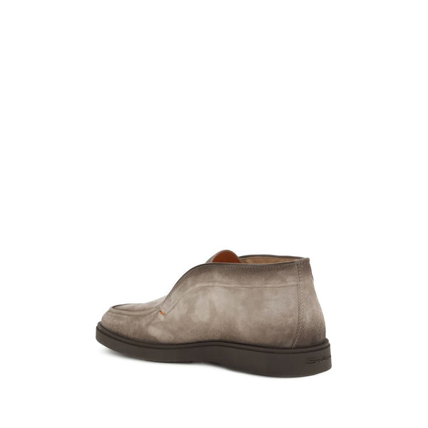 Graue Kalbshaut Bos Taurus Stiefeletten