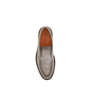 Graue Kalbshaut Bos Taurus Stiefeletten