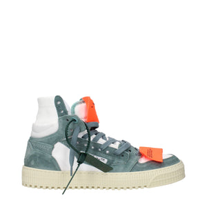 Hochwertige High-Top-Sneaker aus weißem Stoff