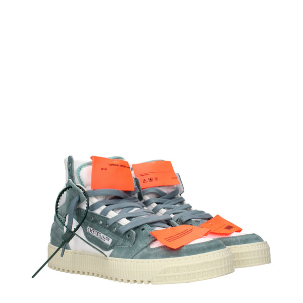 Hochwertige High-Top-Sneaker aus weißem Stoff