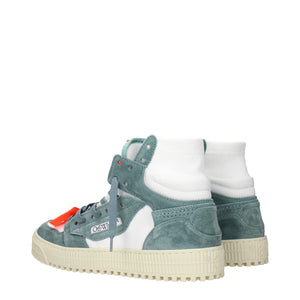 Hochwertige High-Top-Sneaker aus weißem Stoff