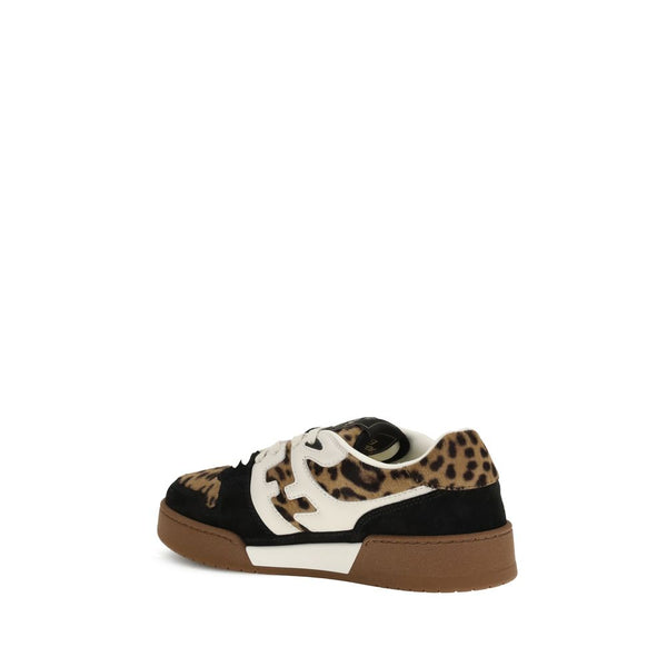 Braune Kalbshaut Bos Taurus Sportschuhe