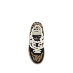 Braune Kalbshaut Bos Taurus Sportschuhe