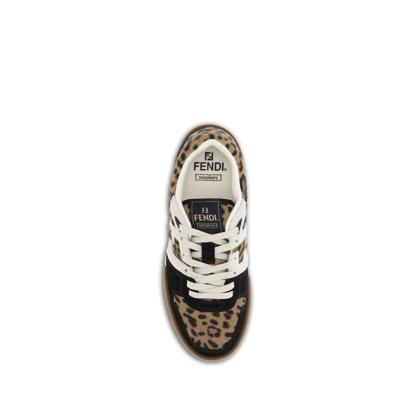 Braune Kalbshaut Bos Taurus Sportschuhe