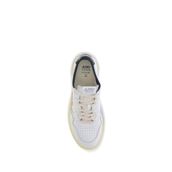 Weiße Leder-Sneaker