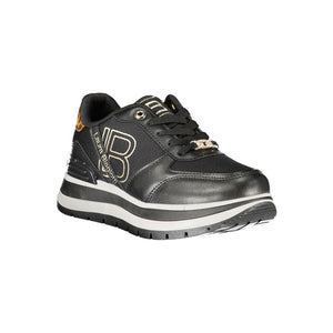 Schwarzer Polyester Damen Sneaker