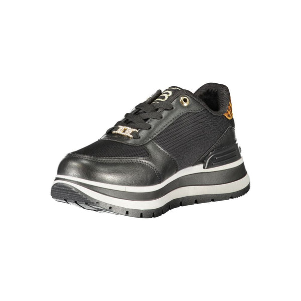 Schwarzer Polyester Damen Sneaker