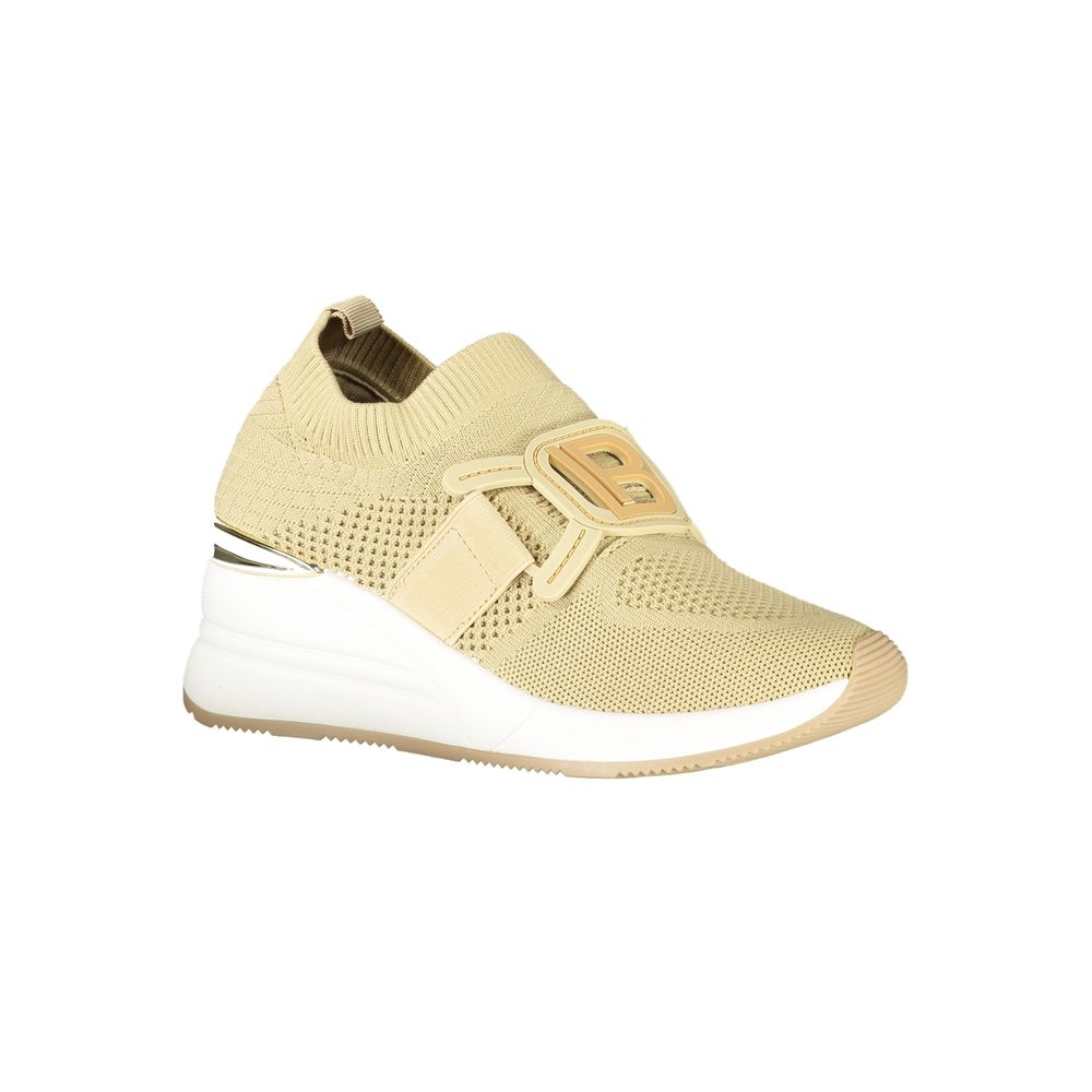 Beige Polyester Damen Sneaker